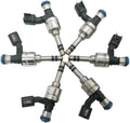 6pcs Fuel Injectors for 2010-2011 GMC Terrain Chevrolet Equinox Cadillac SRX CTS 2010 Buick Allure Lacrosse 2011 Saab 9-4X 3.0L A56733