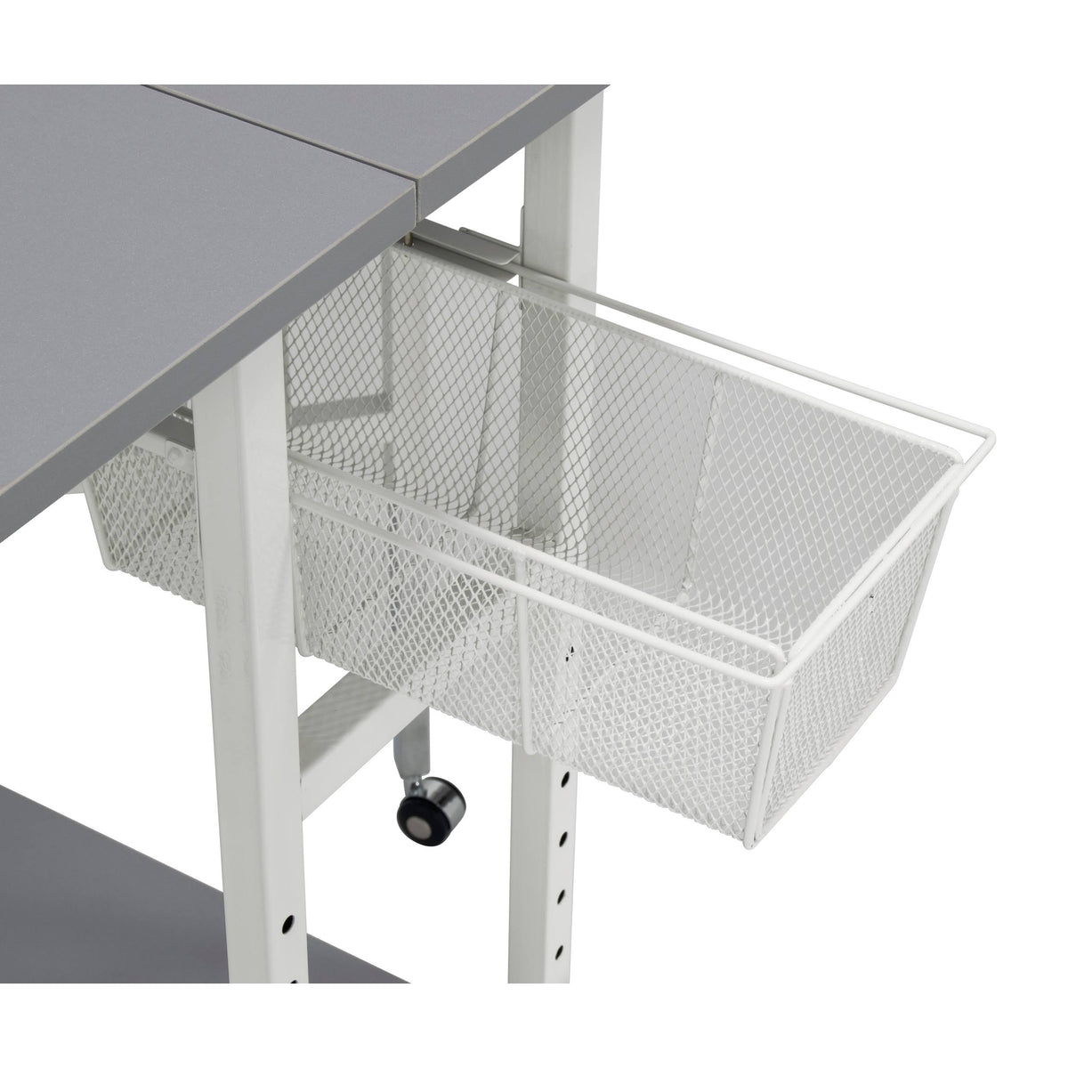 Adjustable Folding Craft Table with Metal Drawers X948