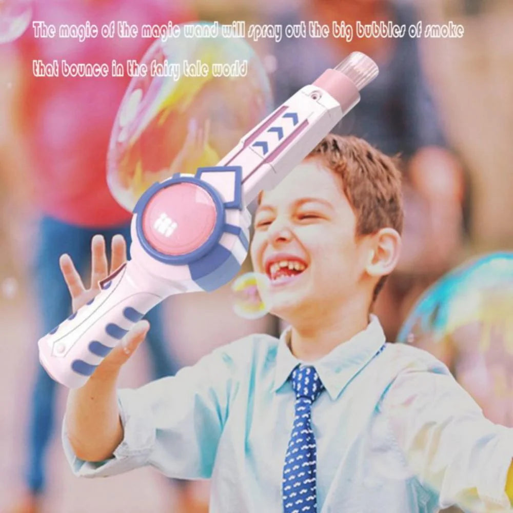 Pink Bubble Machine with Gloves B21649
