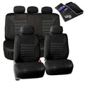 Black 3D Air Mesh Full Set Car Seat Covers K4813