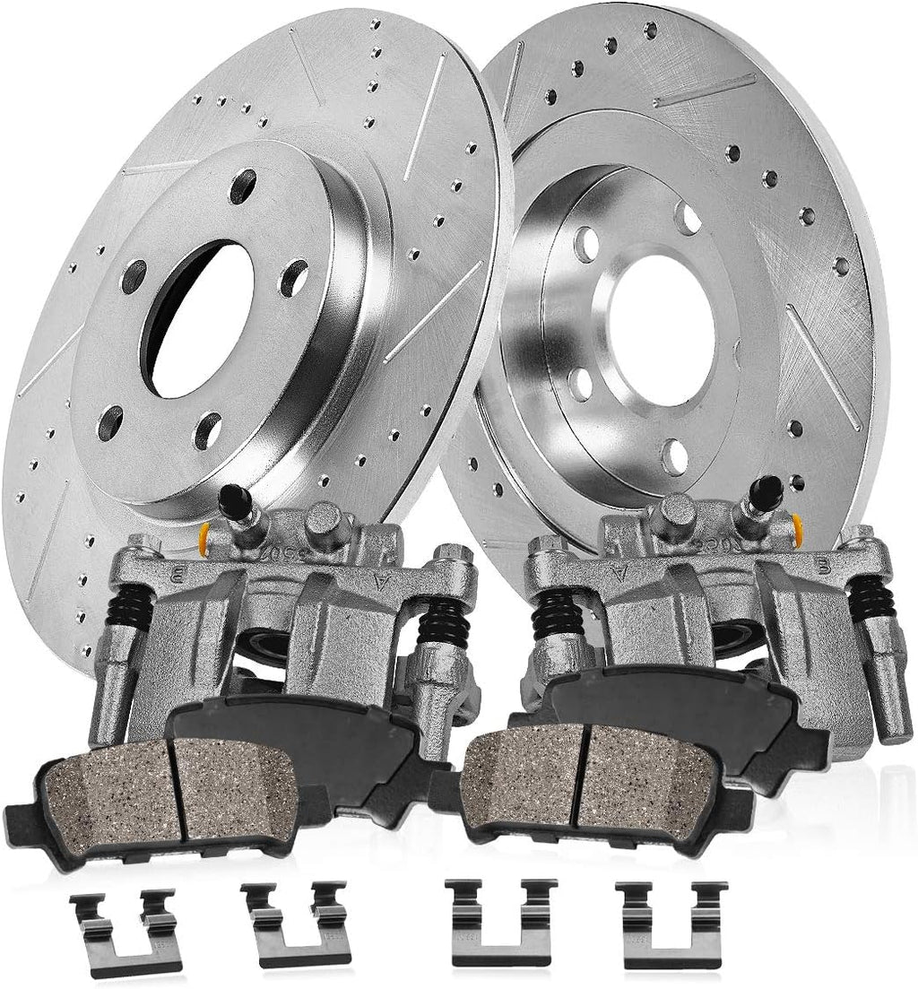 Premium Brake Calipers Rotors Pads for Cadillac CTS I53517
