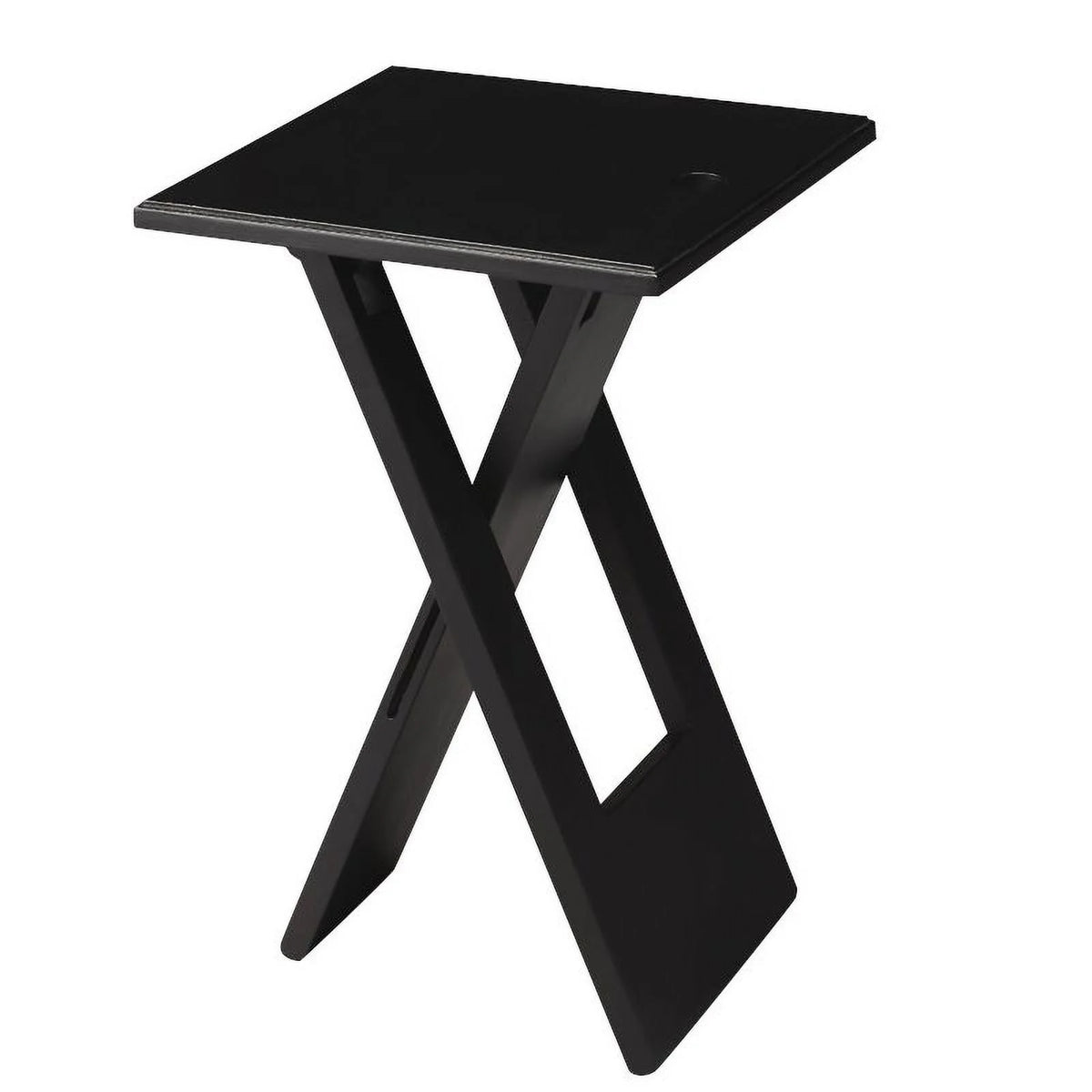 Black Folding End Table Set of 2 T5668