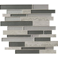 Interlocking Textured Glass Stone Mosaic Tile J5080