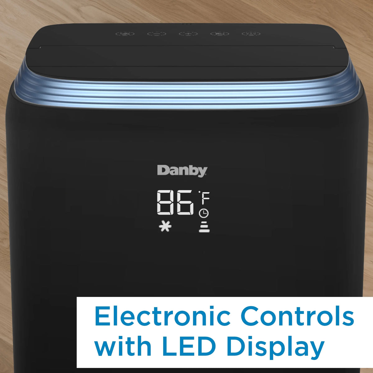 Black 12,500 BTU Portable AC E384