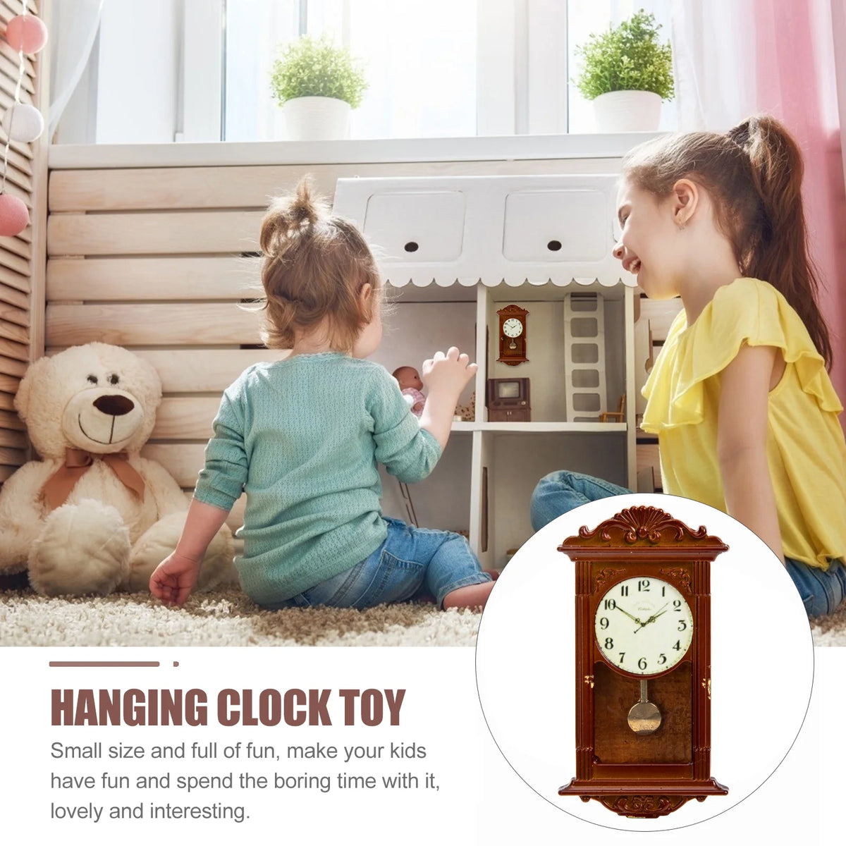 Miniature Dollhouse Roman Clock Q5031