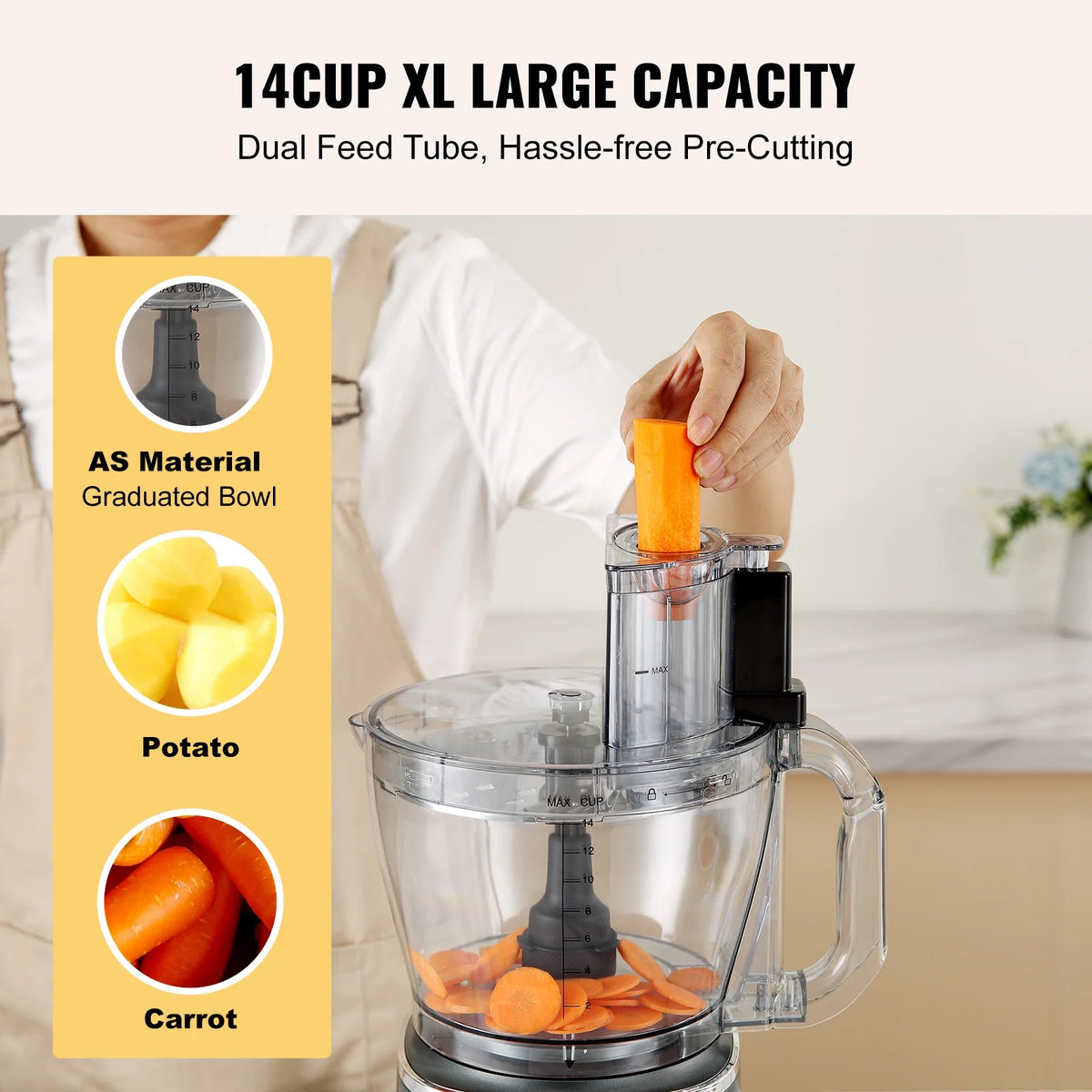 14-Cup 600W Food Processor Vegetable Chopper J142269
