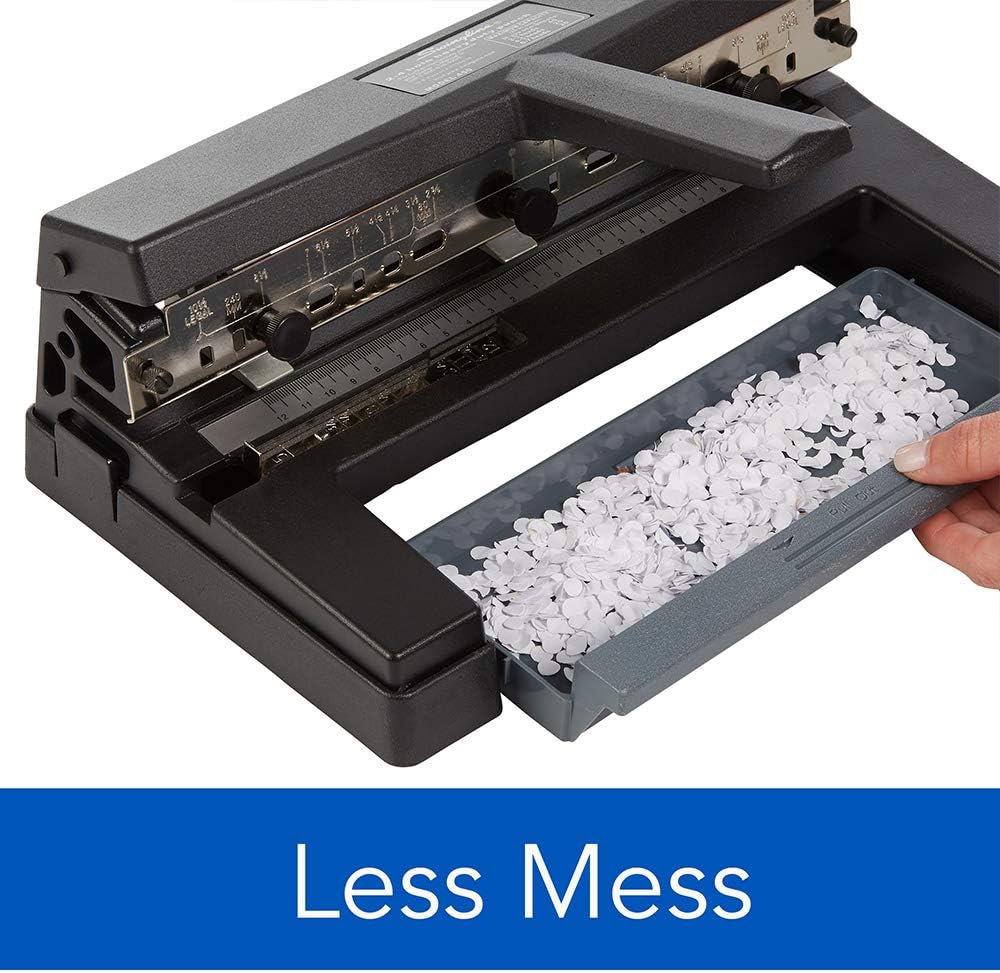 Heavy Duty Adjustable Hole Punch, 40 Sheet Capacity, Black E5170
