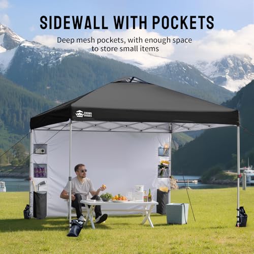 10x10 Pop Up Canopy Tent with Sidewall V32814