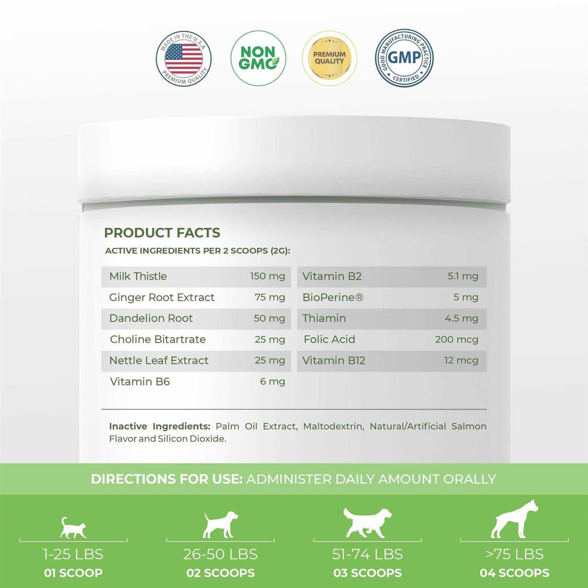 Milk Thistle for Cats 4oz Powder Q668482