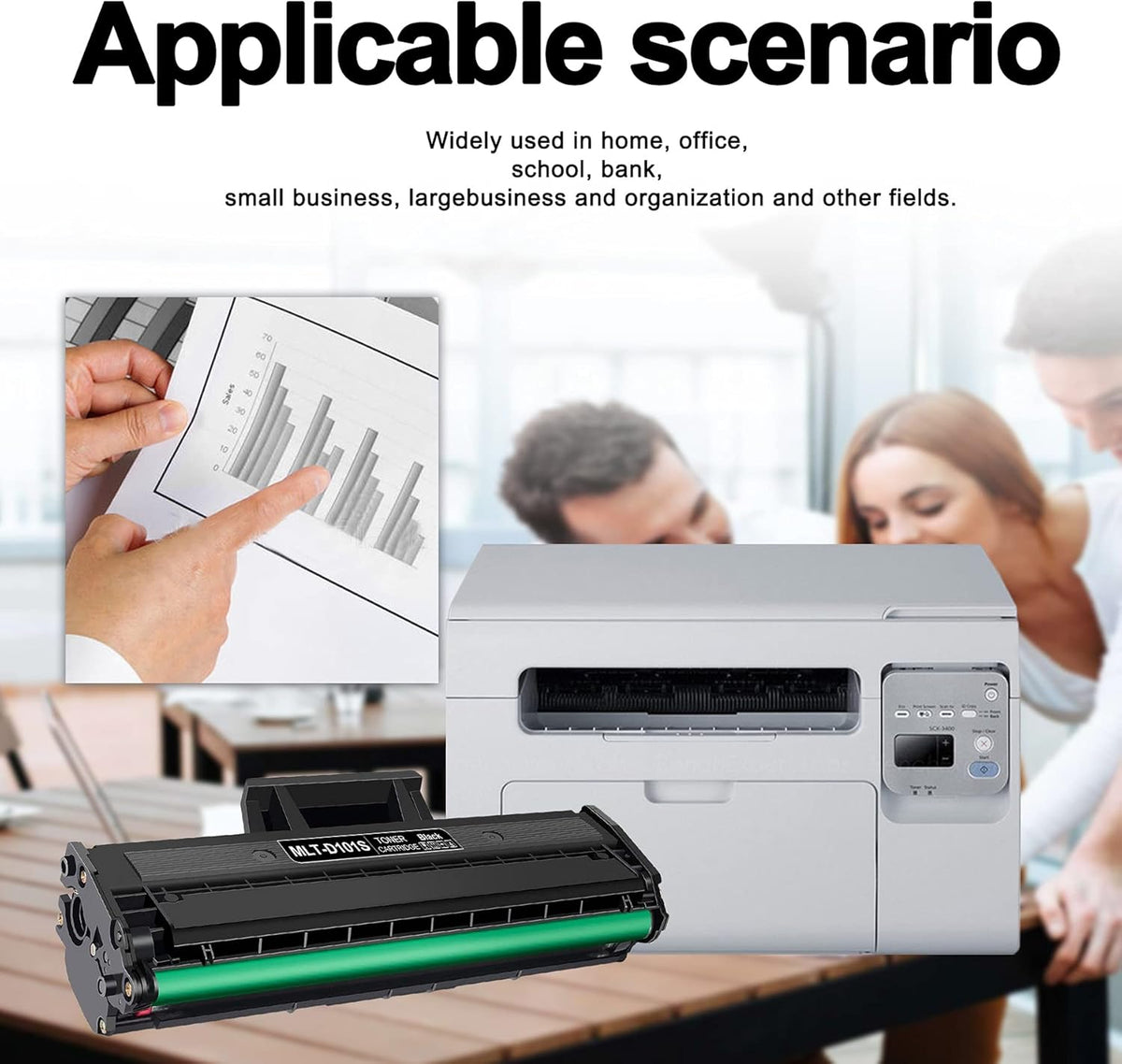 5 Pack Black Toner Cartridge D79786