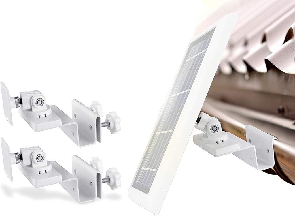 Gutter Mount for Cams & Solar Panels (2 Pack, White) H1370