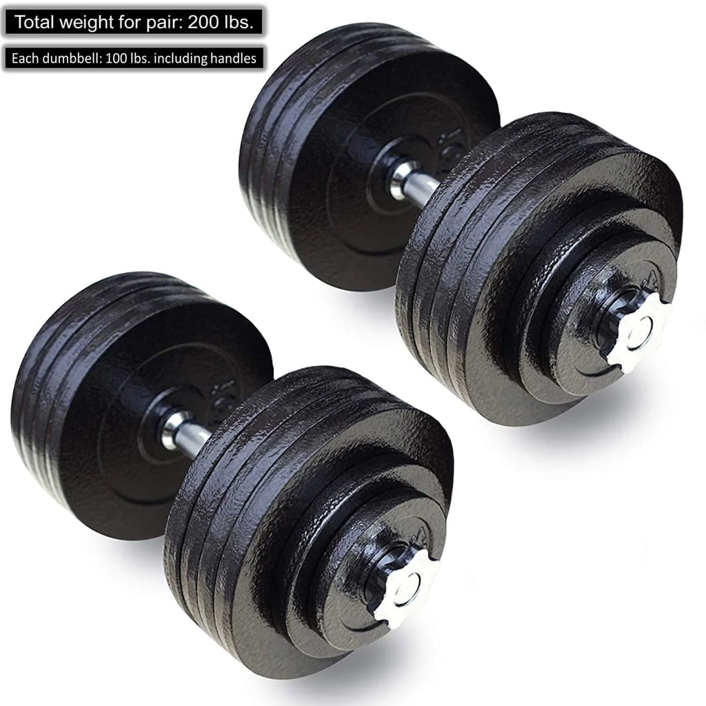 Adjustable Cast Iron Dumbbells Set N158042