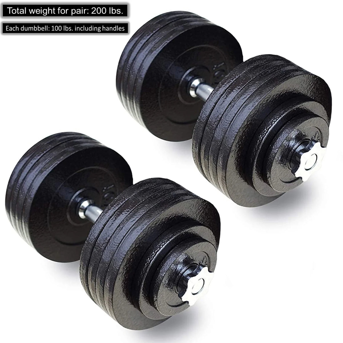 Adjustable Cast Iron Dumbbells Set N158042