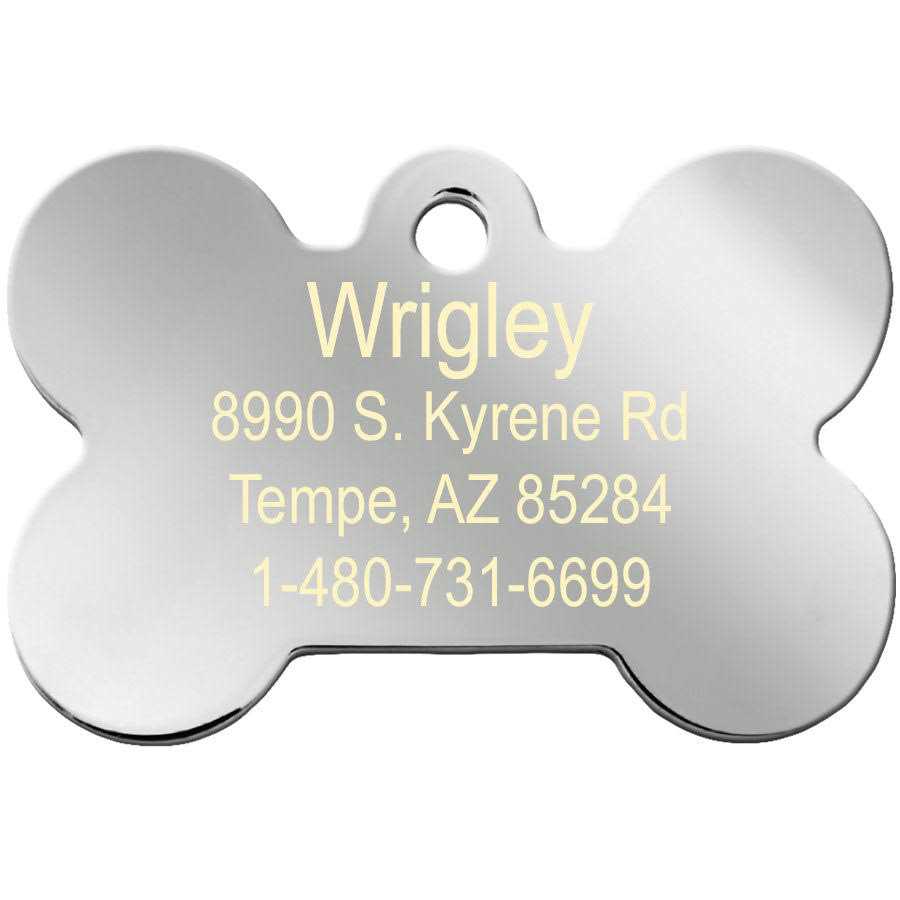 Dog Tag with Crown and Crystals A10441
