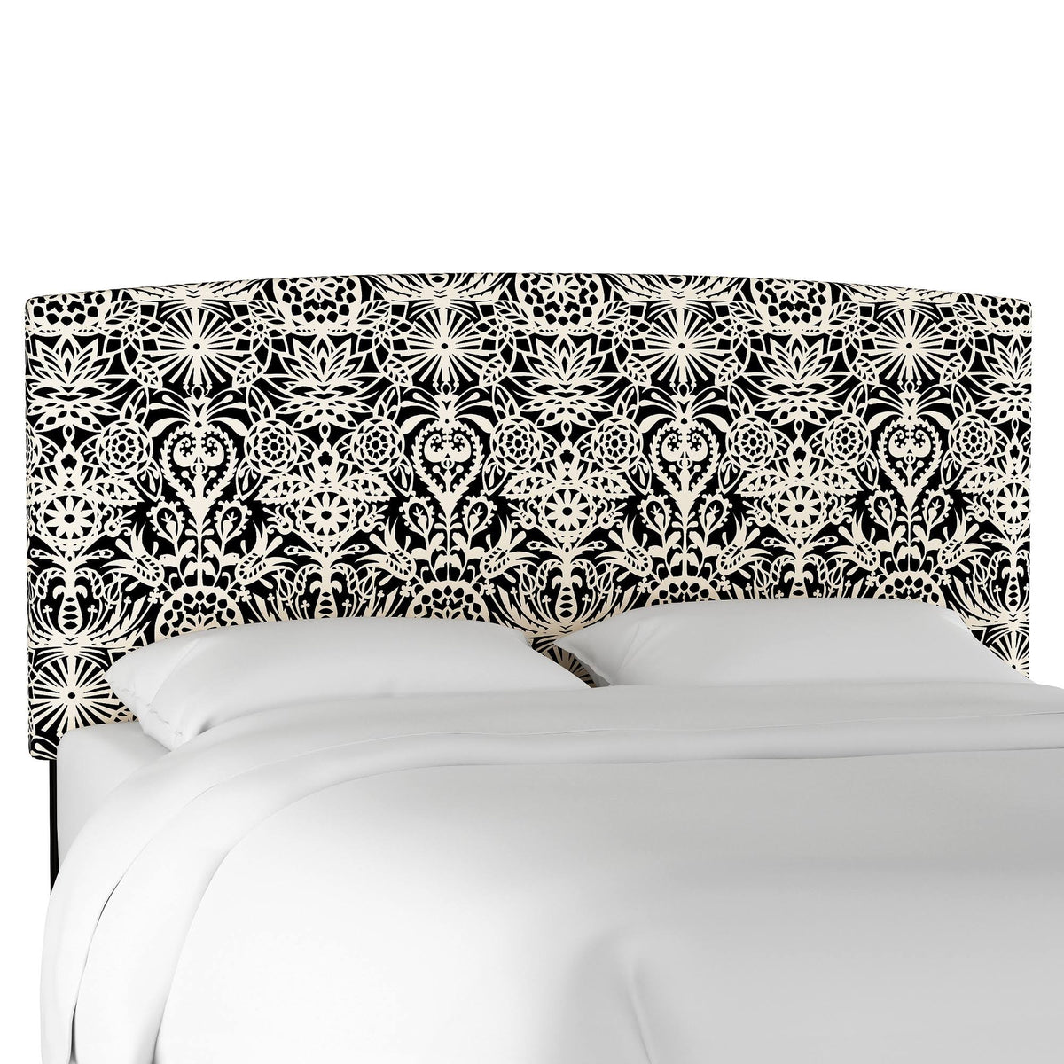 Upholstered Headboard Black White J236554
