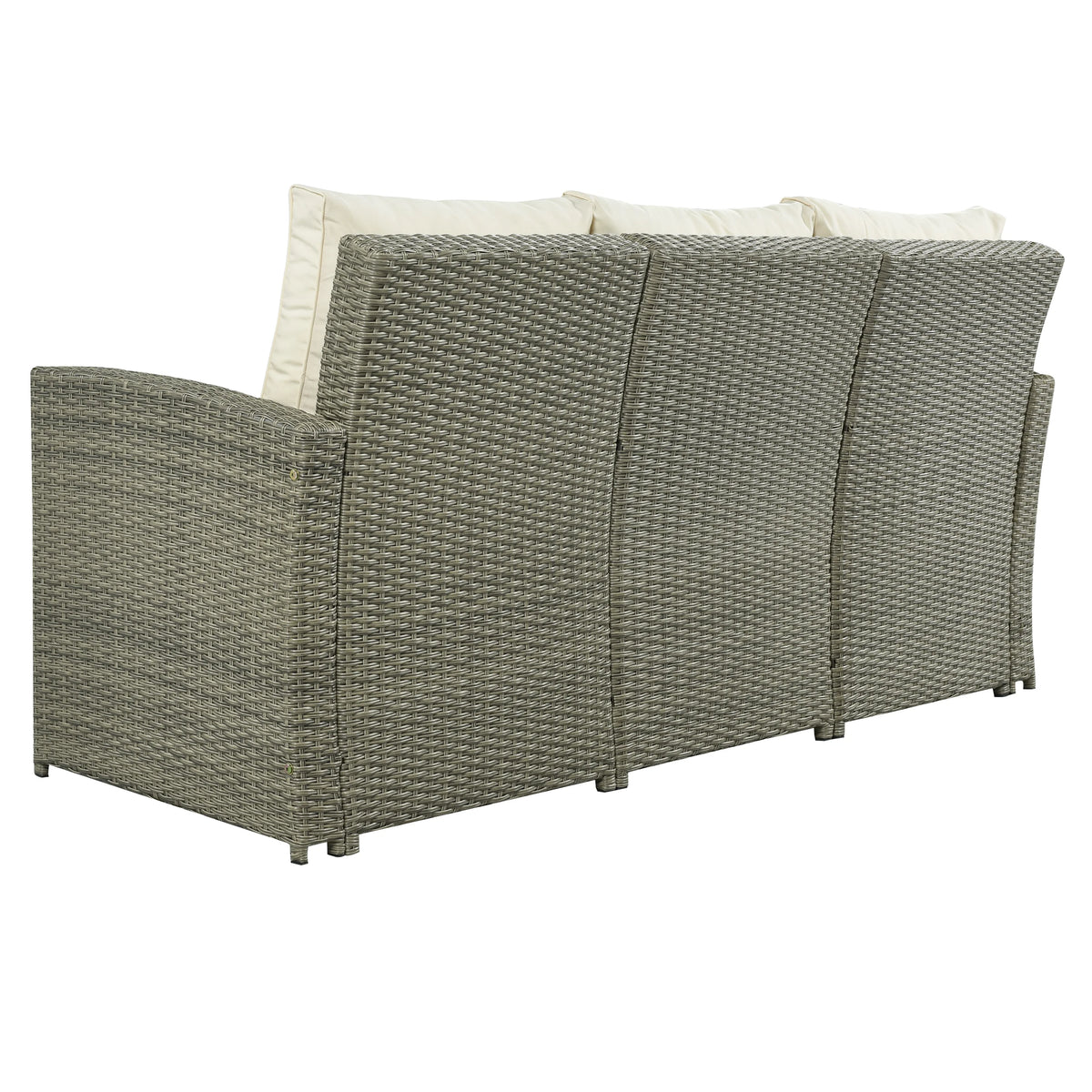 5 Piece Rattan Sectional Seating Group with Cushions and Table R5780