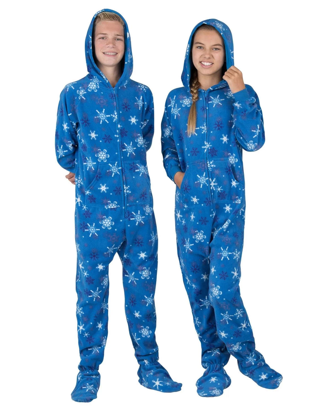 Footed Pajamas Hoodie One Pieces A689365