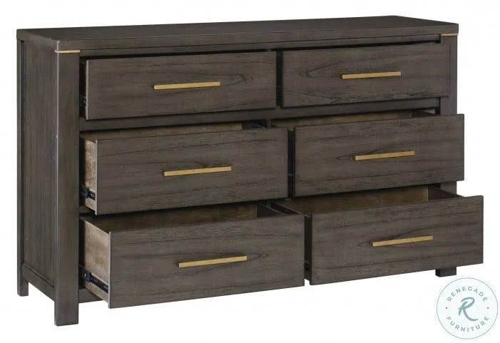 Brown Gray Dresser S609