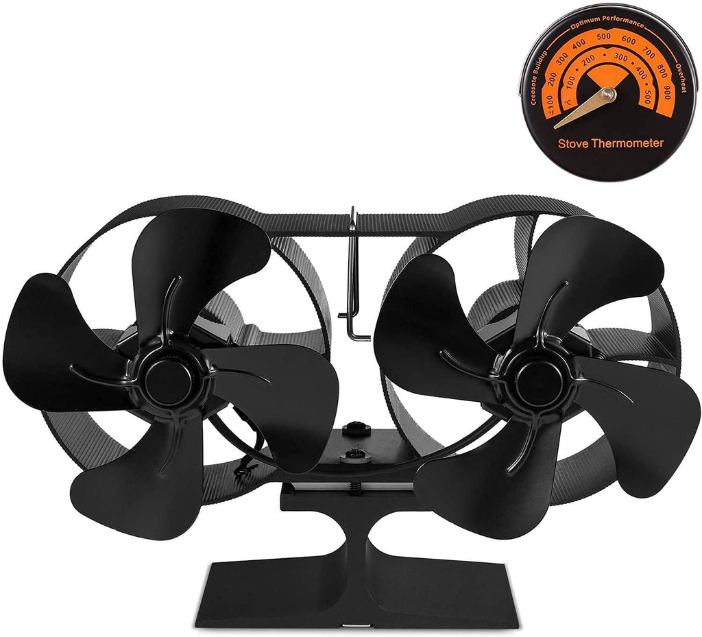 Wood Stove Fan with Thermometer Pack of 2 A21586