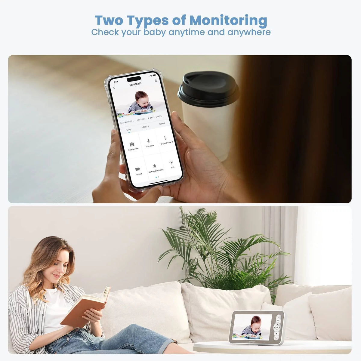 Baby Monitor with Camera and Audio E920064