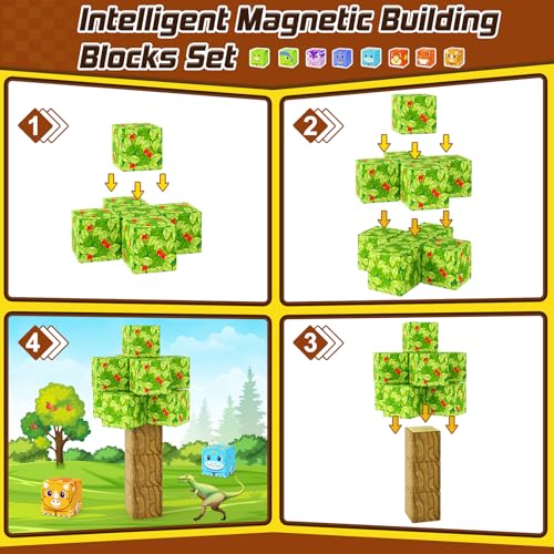84 PCS Magnetic Tiles Building Blocks W727