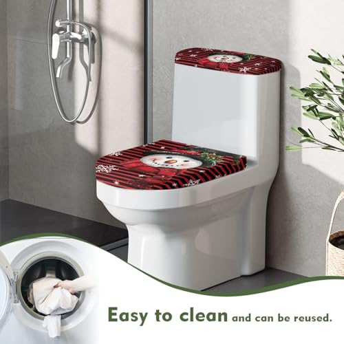 Snowman Toilet Lid Tank Cover Set C5171