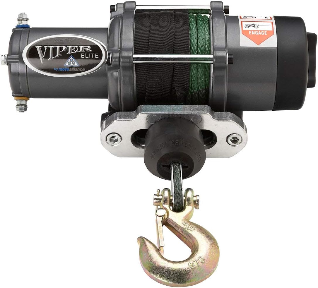 UTV Winch with Red Rope W554