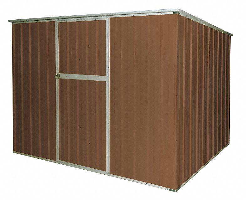13X104 Slope Roof Storage Shed, 6ft x 8Ft, Brown O3977