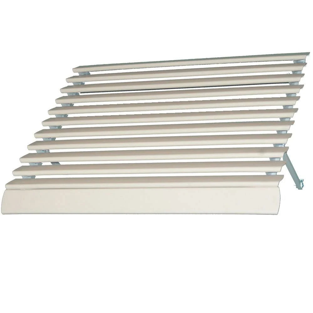 48-in Wide x 25-in Projection Solid Open Slope Low Eave Window Fixed Awning F16725