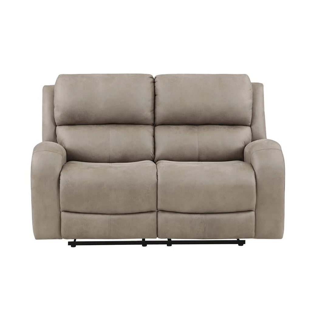 Brown 2-Piece Microfiber Reclining Sofa Set H57686