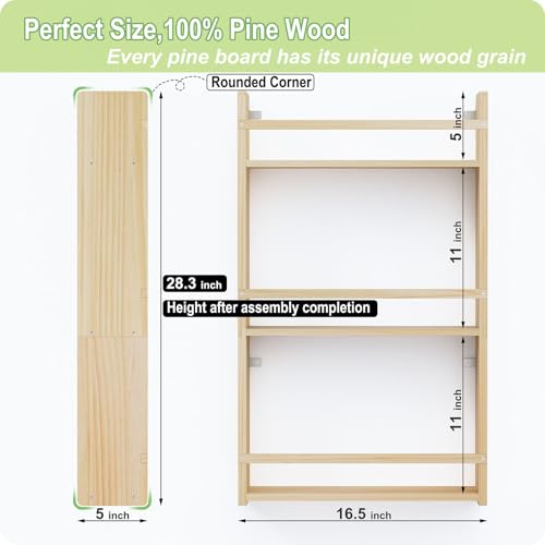 3-Tier Nursery Book Shelves U6277