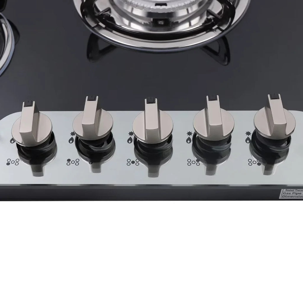 5 Burner Tempered Glass Gas Cooktop U62368