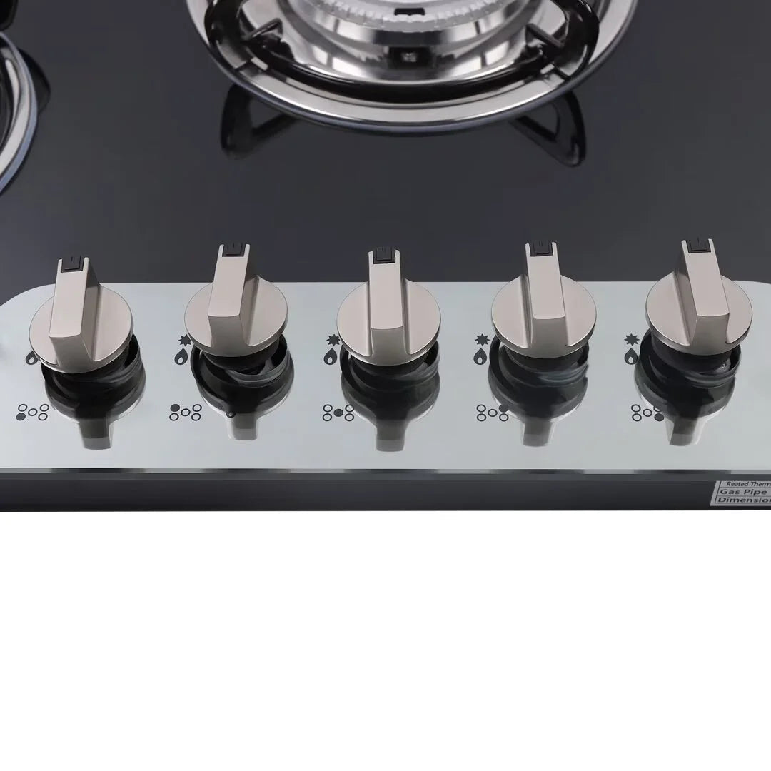 5 Burner Tempered Glass Gas Cooktop U62368