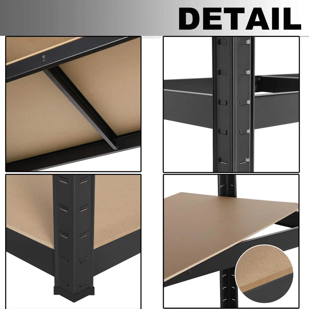 5 Tier Heavy Duty Metal Adjustable Shelving Unit K9275