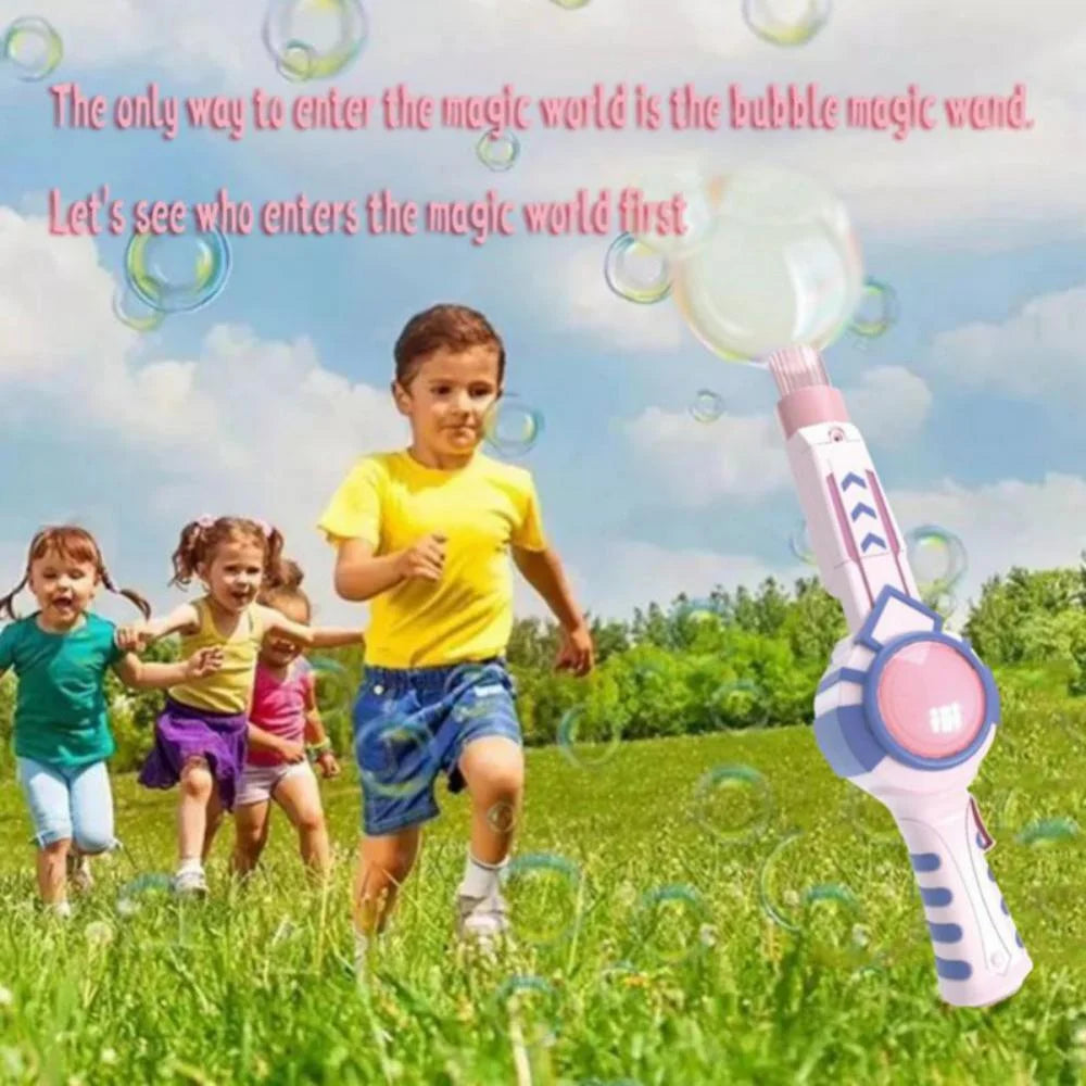 Pink Bubble Machine with Gloves B21649