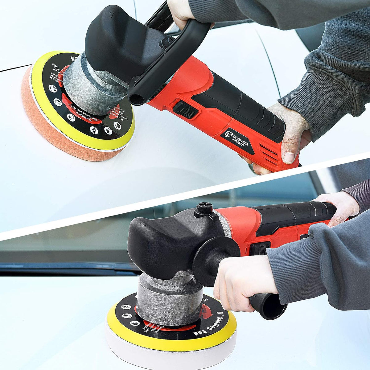 6 Inches Dual Action Random Orbital Polisher Pack of 2 G44820