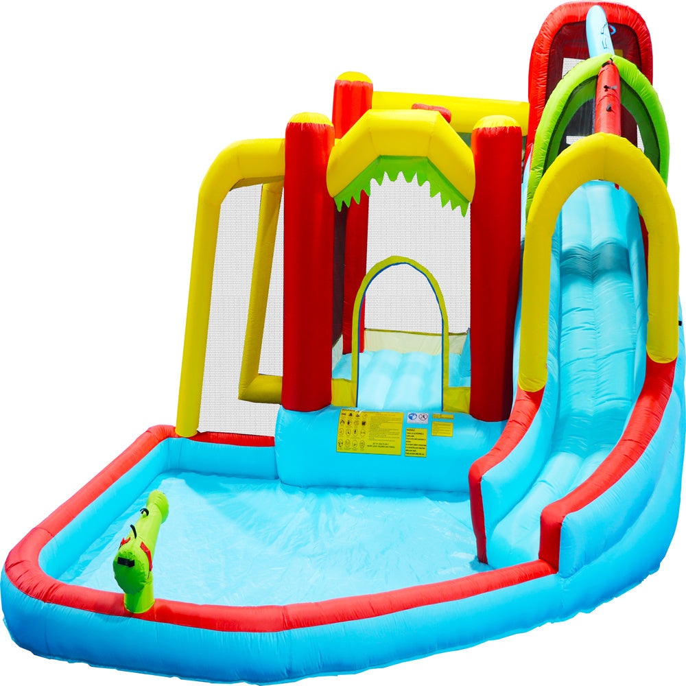 Inflatable Water Slide 7 in 1 Bounce House with Blower V447357