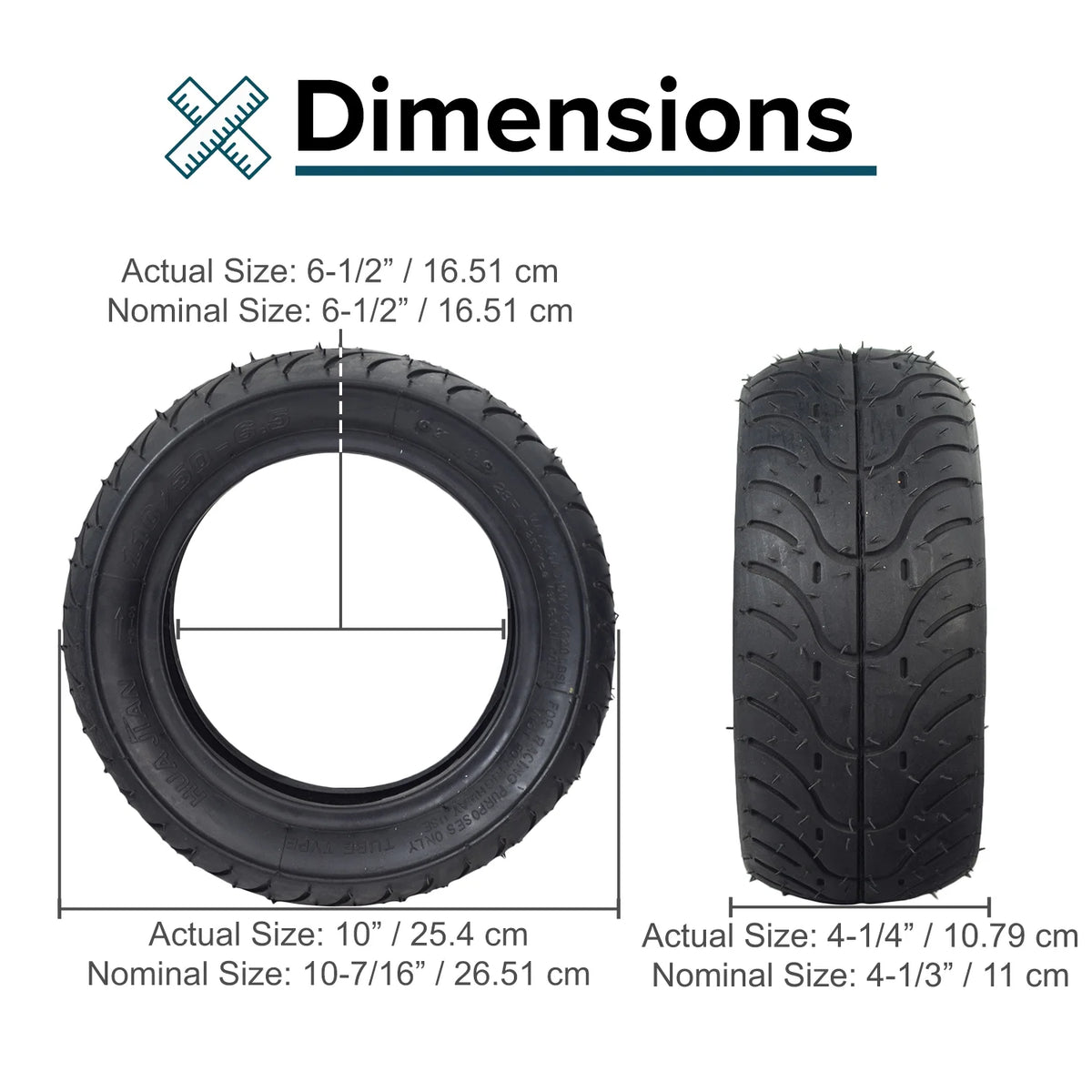 110/50-6.5 Tire for Mini Bikes D790243