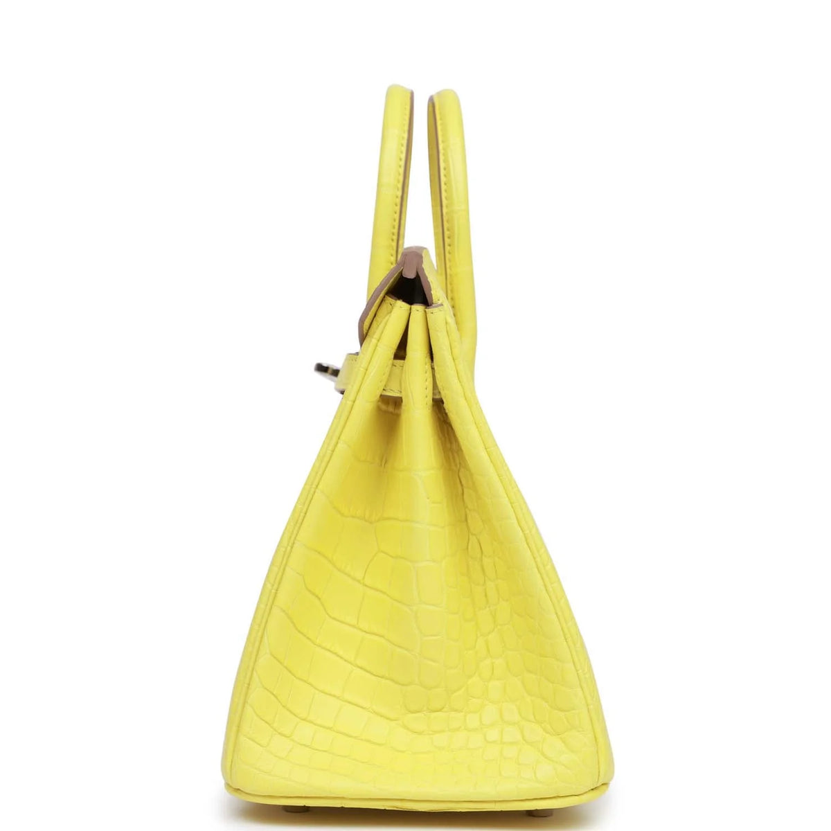 Lime Matte Alligator Bag Palladium Hardware Y525