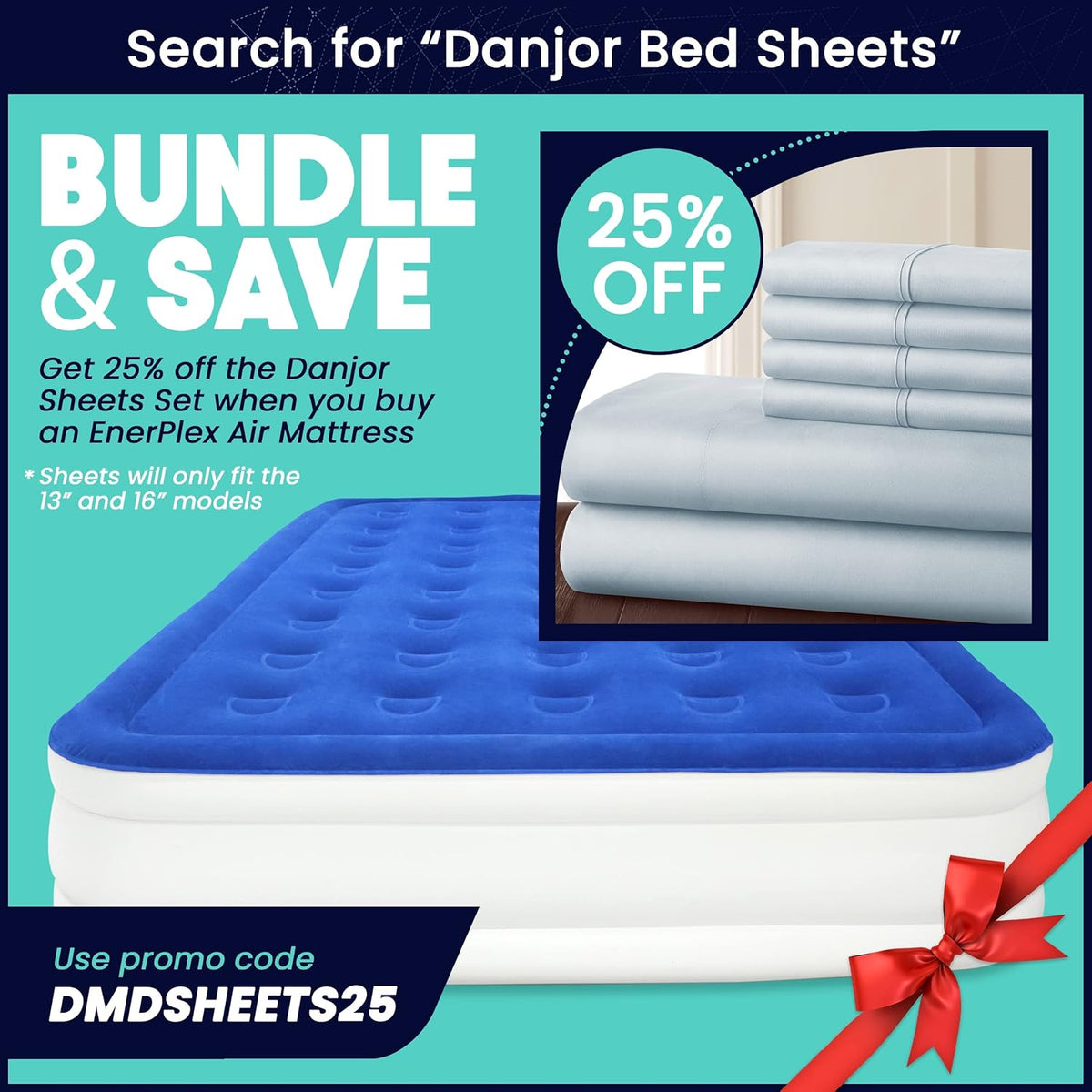 Queen Air Mattress with Built-in Dual Pump A6334