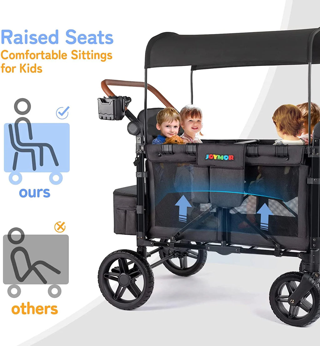 4 Seater Stroller Wagon with UV-Protection Canopy O623350