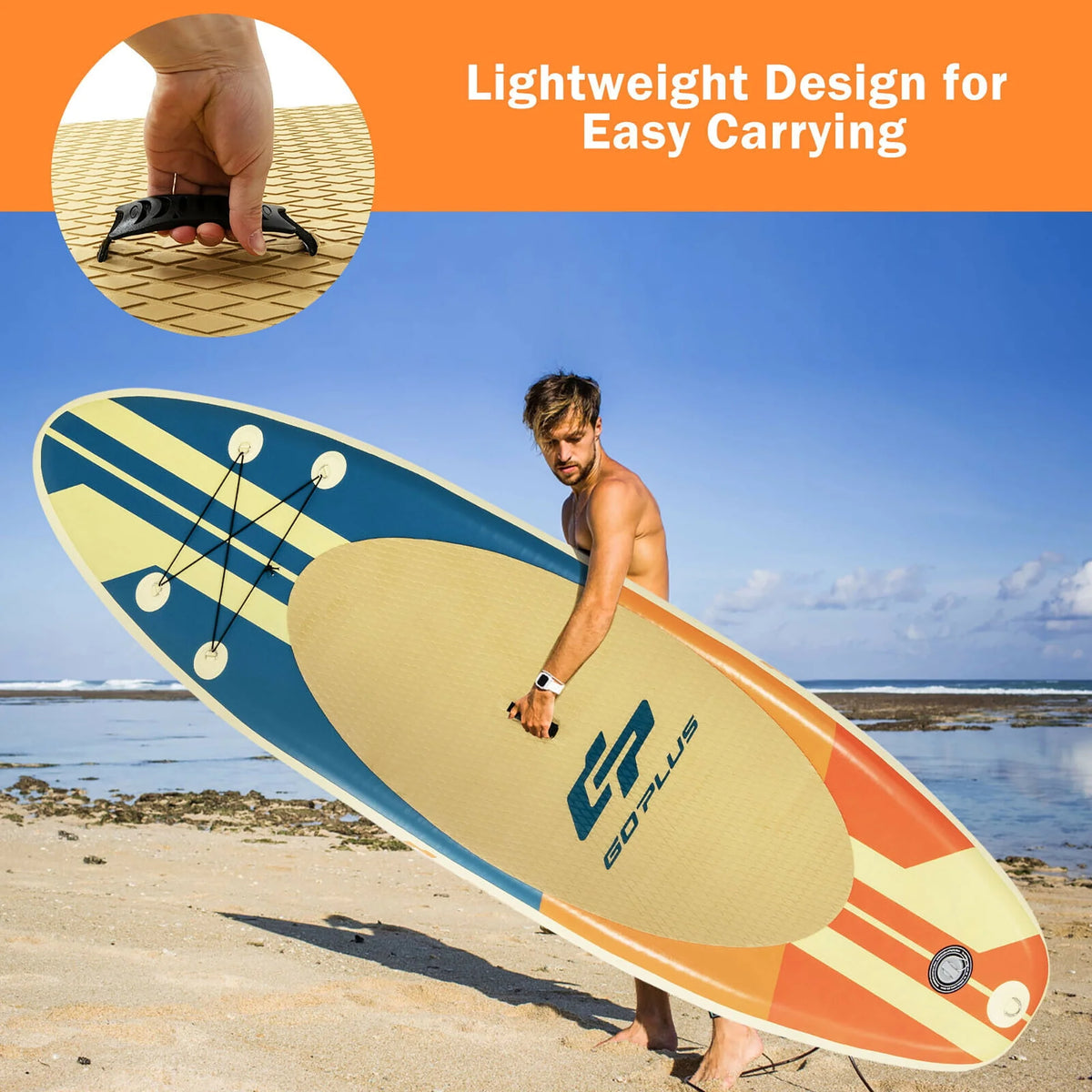 10.5ft Inflatable Stand Up Paddle Board with Paddle U239701